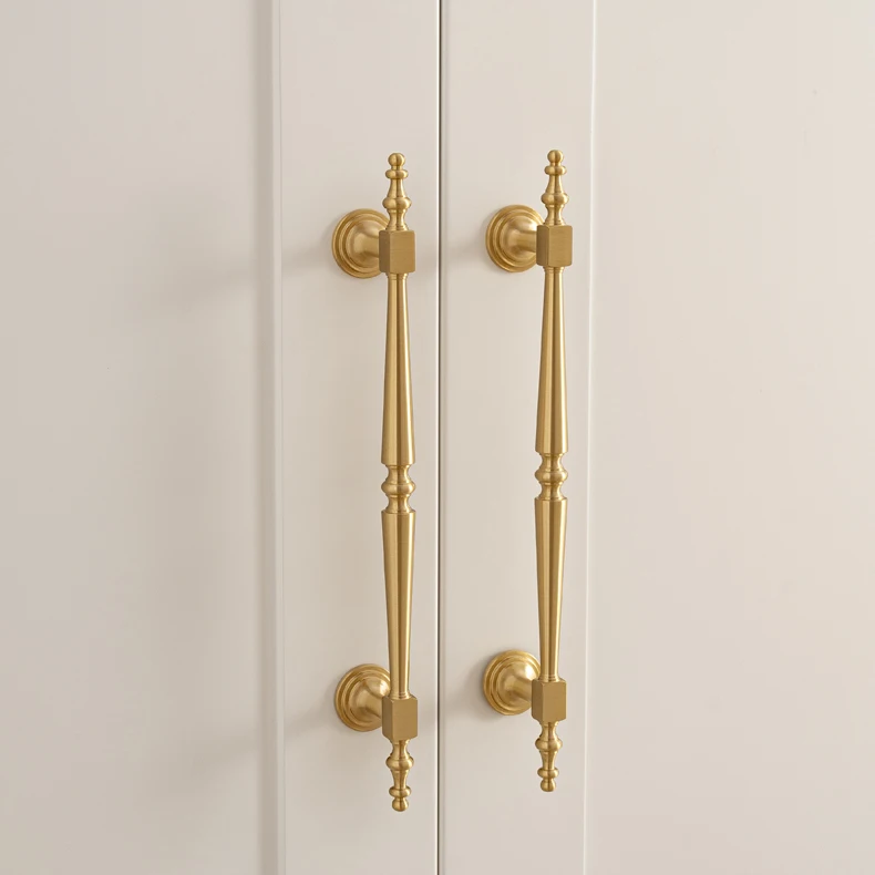 Brushed brass European cabinet handle product image 11