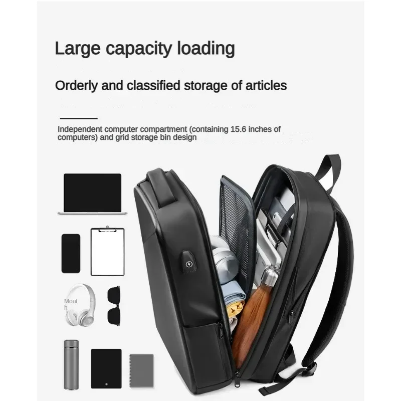 Three-Dimensional Shaping Backpack Men's Anti-Theft Backpack ABS Casual Eva College Students Bag Waterproof Hard Case Computer