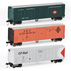 C15015 Evemodel Wagon N Scale 1:160 50' Steel Reefer 50ft Boxcar Freight Car (Pack of 3)