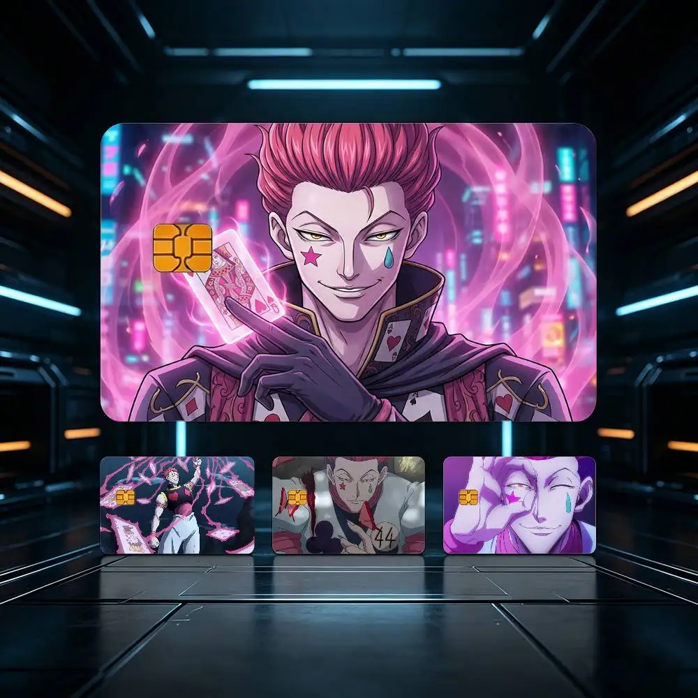 

H-Hisoka H-Hunter X Hunter HD Waterproof Card Skins Protective Stickers for Credit Bank Game Cards