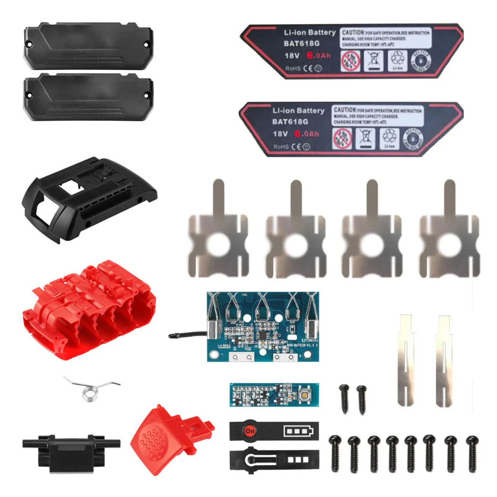 BAT618 18V Battery Plastic Case (no battery cell ) PCB Circuit Board For Bosch 18V Li-ion Battery Voltage detection protection