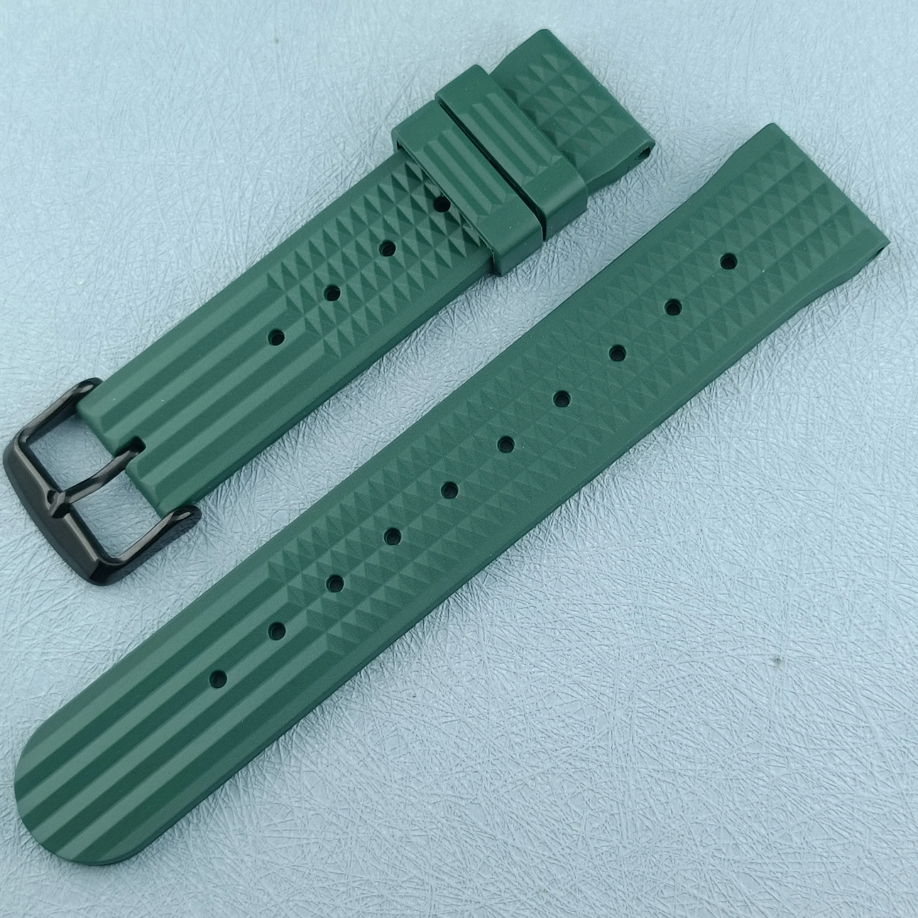 22mm Rubber Watch Band For Seiko Soft Rubber Watch Strap Waterproof Replacement Universal Watchbands