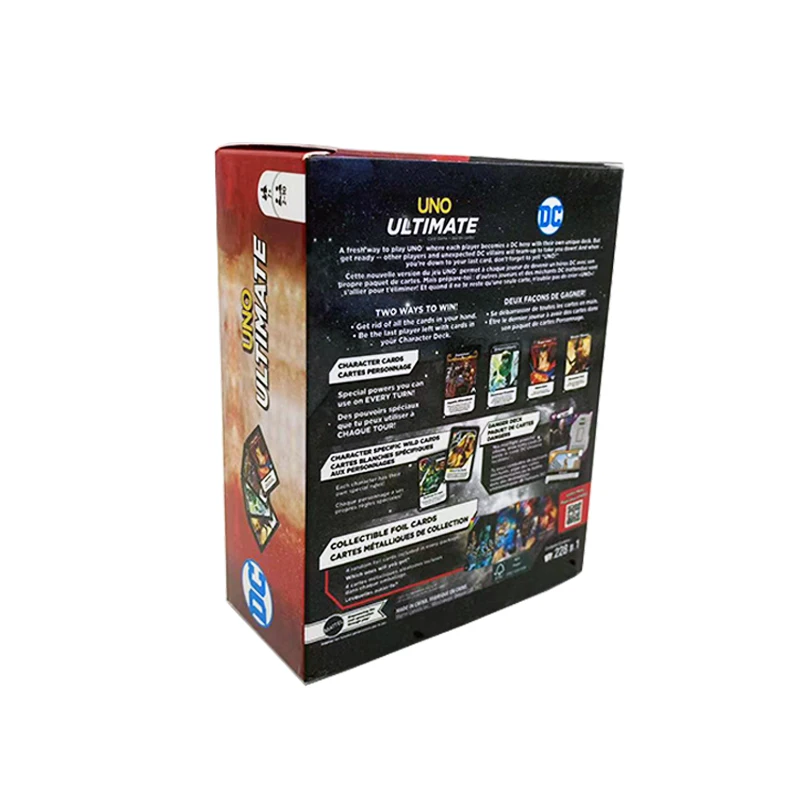 Mattel Games UNO Ultimate DC Family Funny Entertainment Board Game Poker Cards Game Gift Box
