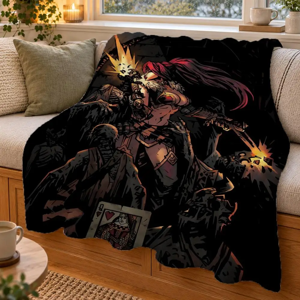 D-Darkest Dungeon 2 Throw Double Sided Flannel Throw Blanket Soft Warm Washable Home Decor