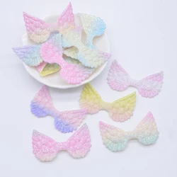 30Pcs 4.8*3cm Glitter Colorful Angel Wing Appliques Cupid Wing Fairy Wing for DIY Toy Headwear Bow Decor