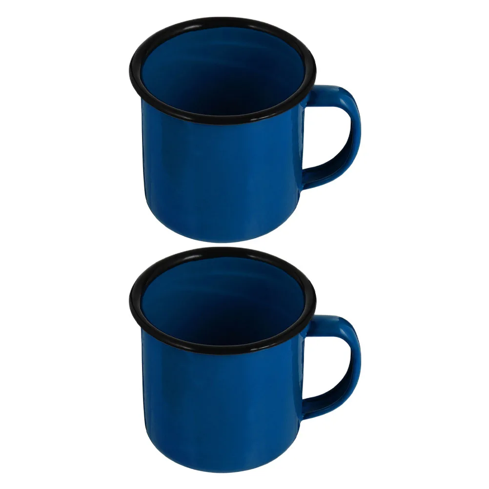 

Vintage Iron Cup Classic Retro Style Anti Slip Handle Healthy Daily Use Coffee Mug Milk Supply Glass Bottle