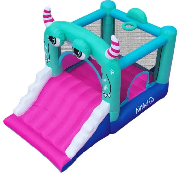 Mini Inflatable Castle Oxford Cloth Kids's Inflatable Slide with Blower Set New Children's Inflatable Bouncer Home Use