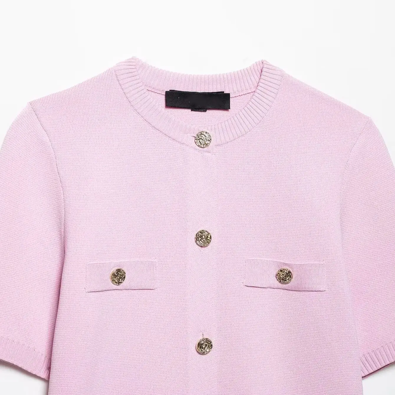 ผู้หญิง Cropped ถักชุดกระโปรงลูกเรือคอเดี่ยวเสื้อ Elastic เอว A-Line กระโปรงฤดูใบไม้ผลิฤดูร้อนใหม่ Chic ชุด