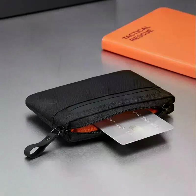 Tactical Waterproof Coin Purse RFID Credit Card Holder Small EDC Organizer Utility Pouch For Multitools Card Key Coin Cash