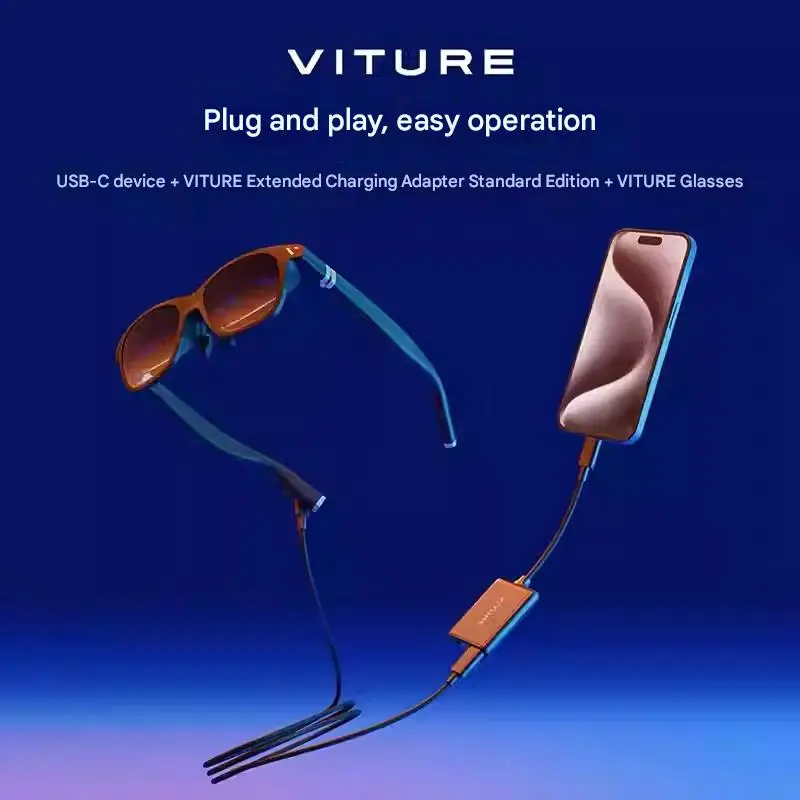 يدعم الإصدار القياسي لمحول VITURE Hub تشغيل الفيديو ثلاثي الأبعاد أثناء شحن وتشغيل أجهزة SwitchSteam Deck وUSB-C