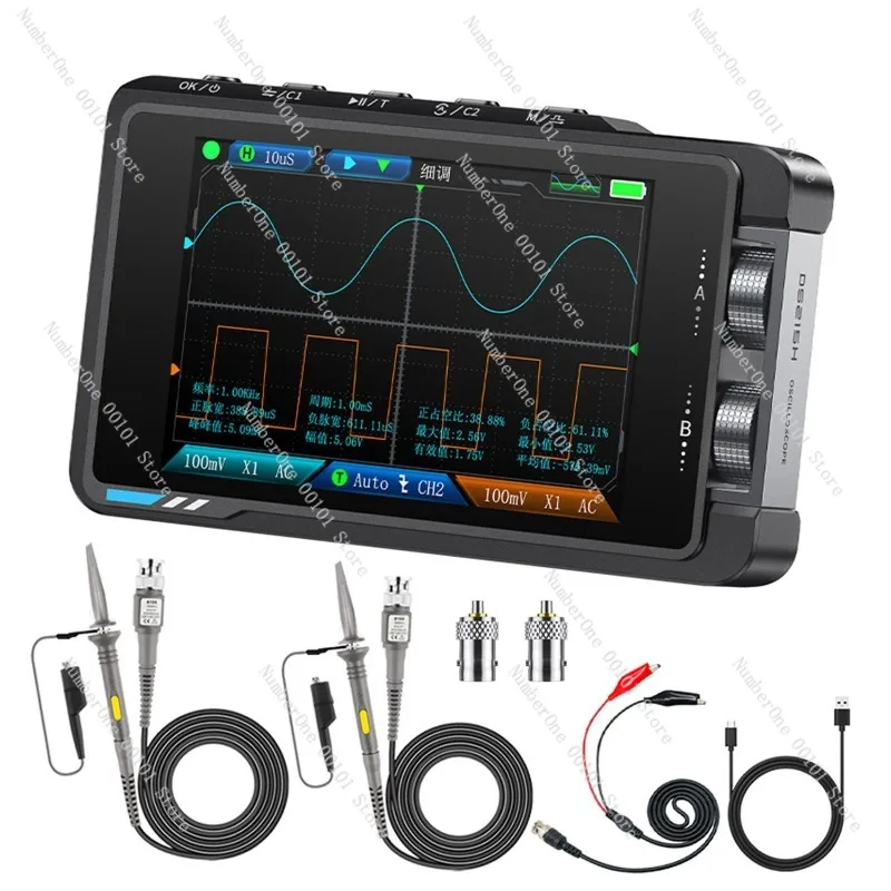 Oscilloscope Handheld Small Dual-Channel Convenient Two-in-One High-Precision Digital Signal Generator