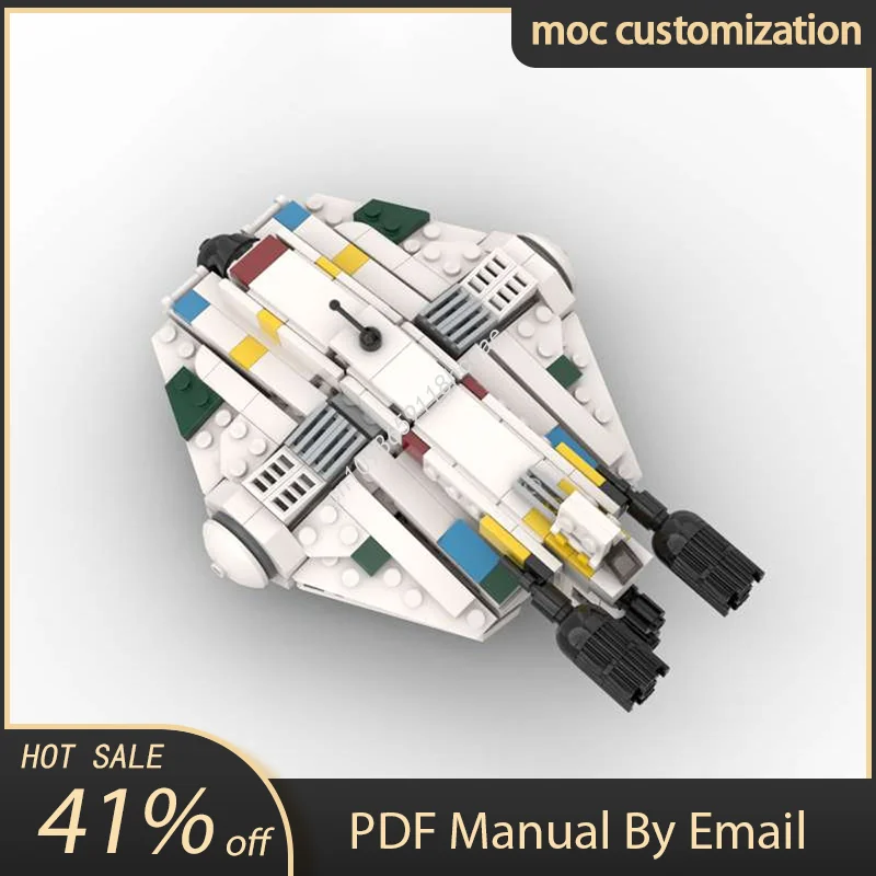 

Moc Star Battle Movie Micro The Razor Crest Сокол Призрак Gunship Строительные блоки Diy Креативная сборка Кирпичи Игрушка в подарок
