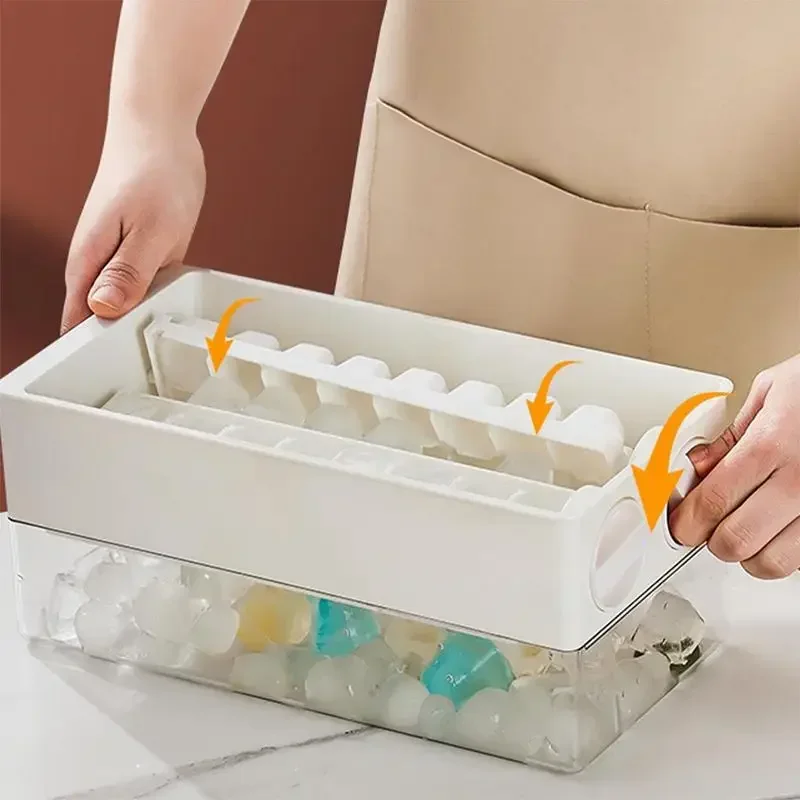 

Лотки для льда для морозильной камеры с крышкой Вращающиеся формы и подносы для кубиков льда Лотки для льдогенератора для морозильной камеры для изготовления кухонных гаджетов