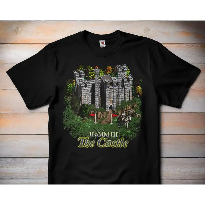 Castle Town Heroes of Might And Magic III T Shirt Classic Video Game Retro Gamer Gaming