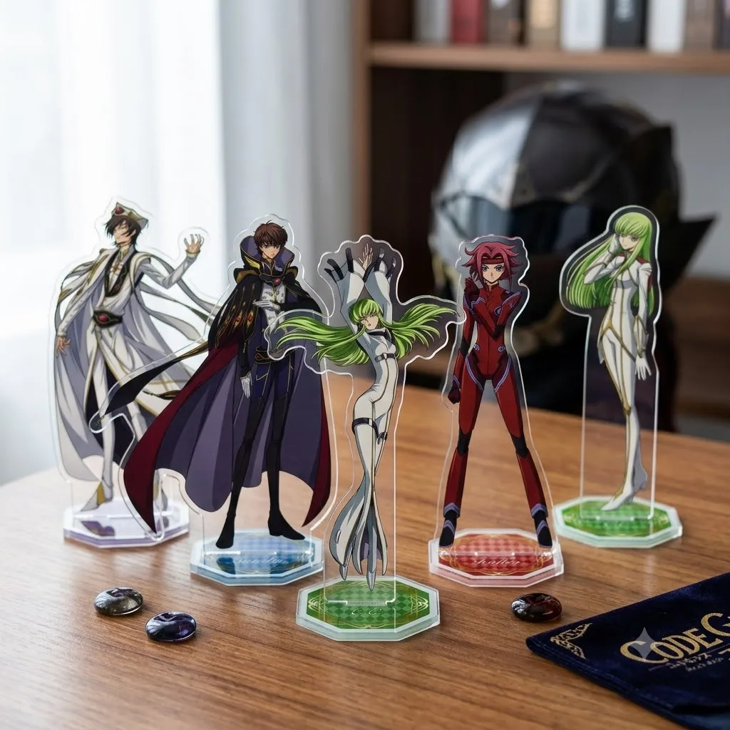 Anime Code Geass Acrylic Stand Figure Chibi Anime Standing Sign Model Plate Desk Decor Fans Gift Keychain
