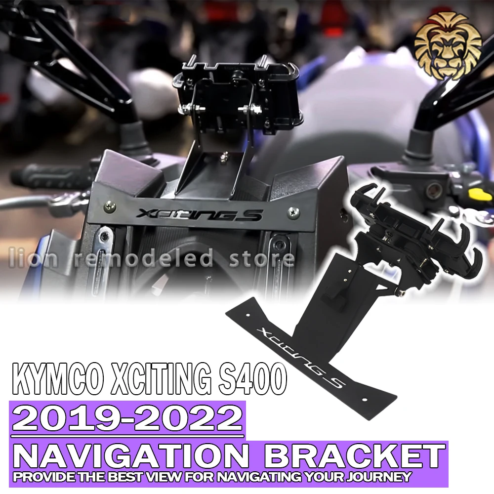 

Taiwan importato canottaggio guang Yang modificato per kymco XCITING S 400 s400 2019 2020 2021 2022 accessori Navigation bracket