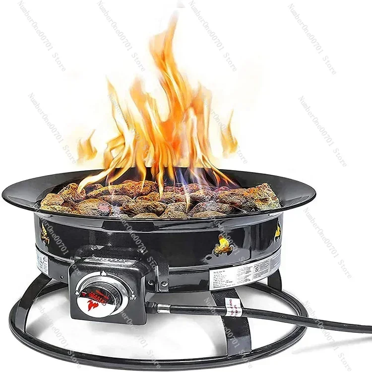 Outdoor Portable Propane Gas Fire Pit 58,000 BTU for camping trips RV travels tailgating get-togethers and family evenings