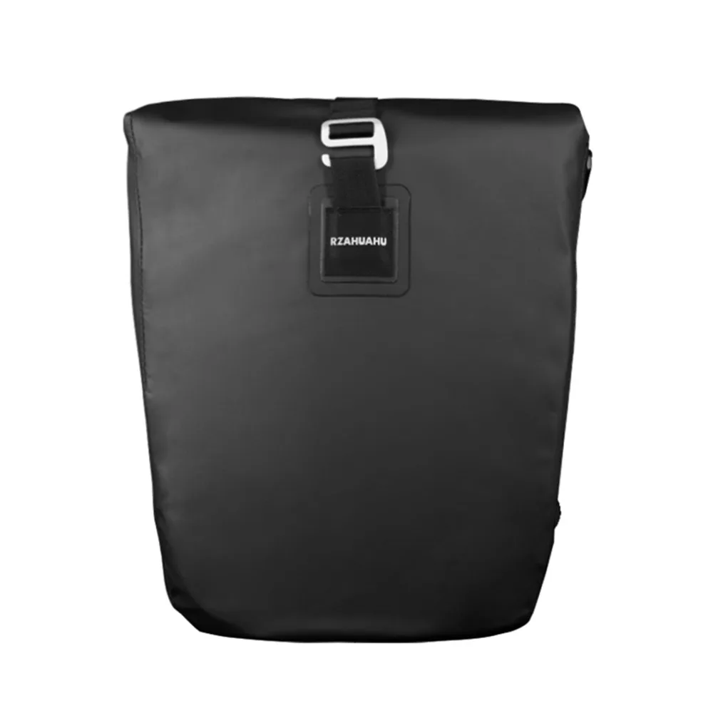 PVC and Polyester Bicycle Rear Rack Bag 20 L Capacity Black Bike Rear Seat Bag Multifunctional Quick release