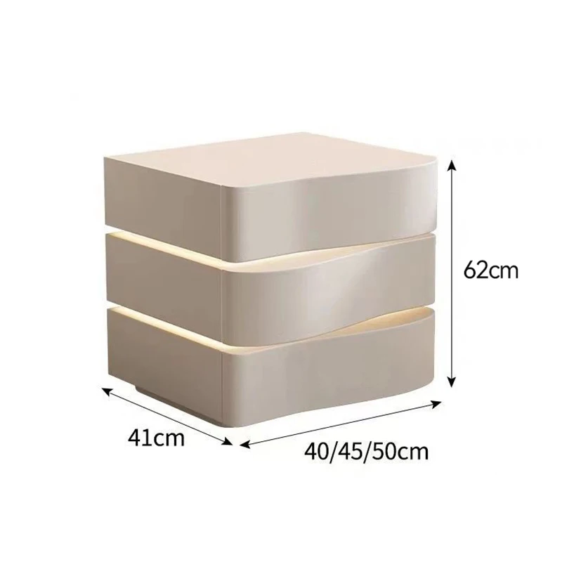Trendy Cute Nightstand Modern Nordic Minimalist Aesthetic Nightstand Kawaii Space Saving Table De Chevet Bedroom Furniture