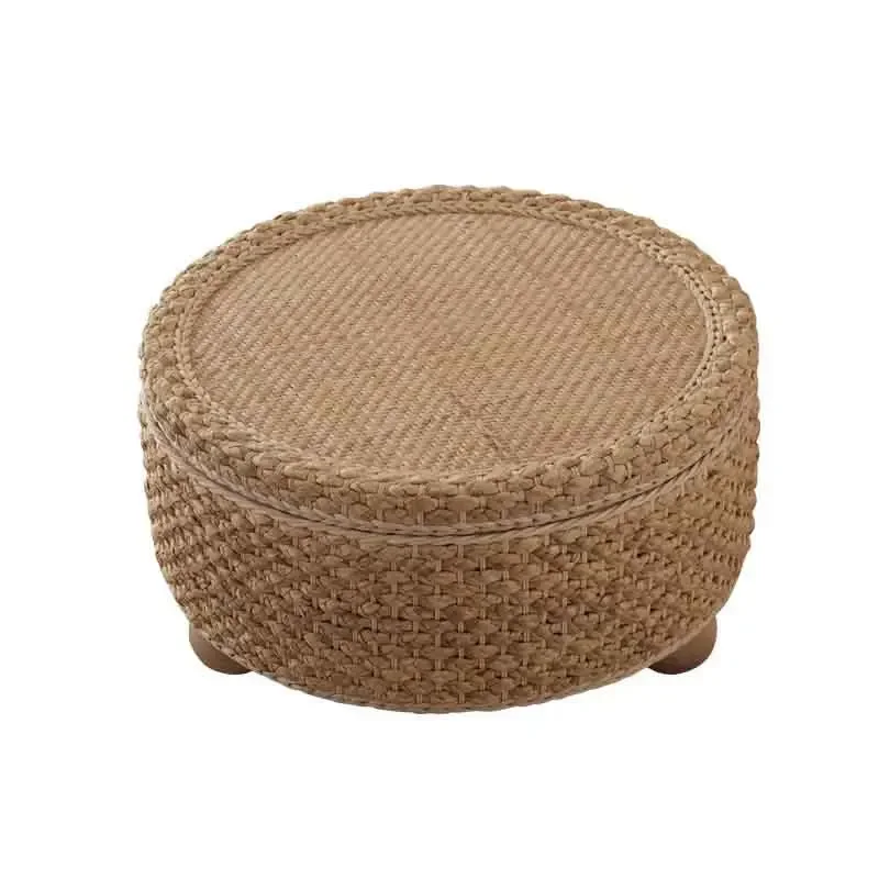 

Vine Woven Coffee Table,Modern Furniture,Tatami Tea Table,Living Room Sofa Side Table,Creative Tea Platform,Round Storage Desk