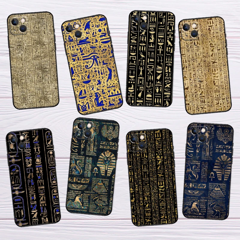 حافظة الهيروغليفية المصرية القديمة لهاتف OPPO Reno 13F 14F 12F 11F 8T 7 8 10 11 12 13 14 Pro OPPO Find X8 X6 X5 X9 Pro #1