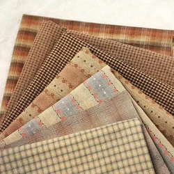 Bargain price 50x70cm yarn-dyed first dye woven cotton plaid brocade patchwork craft fabric cloth DIY stitch sew doll clothes
