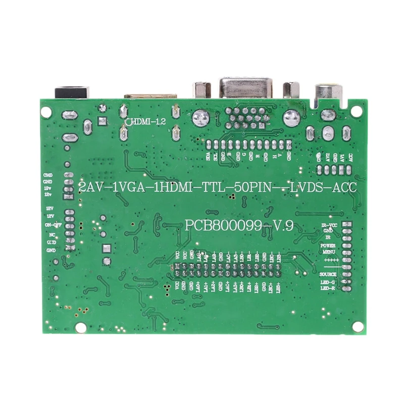 AT070TN90/92/94 7 Inci VGA 50pin Papan Driver LCD Papan Pengontrol LCD TTL LVDS