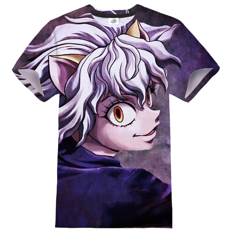 Japanese Anime Hunter 3D Printed Street Clothing Casual Fashion T-shirt Harajuku Unisex Loose Comfortable T-shirt Clothing