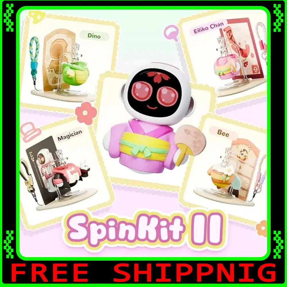 

Eiliko's Swappable Themed Bodies SpinKit Comes with 4 Themed Bodies Accessories Toys (Only Replacement Parts,Without Eiliko)