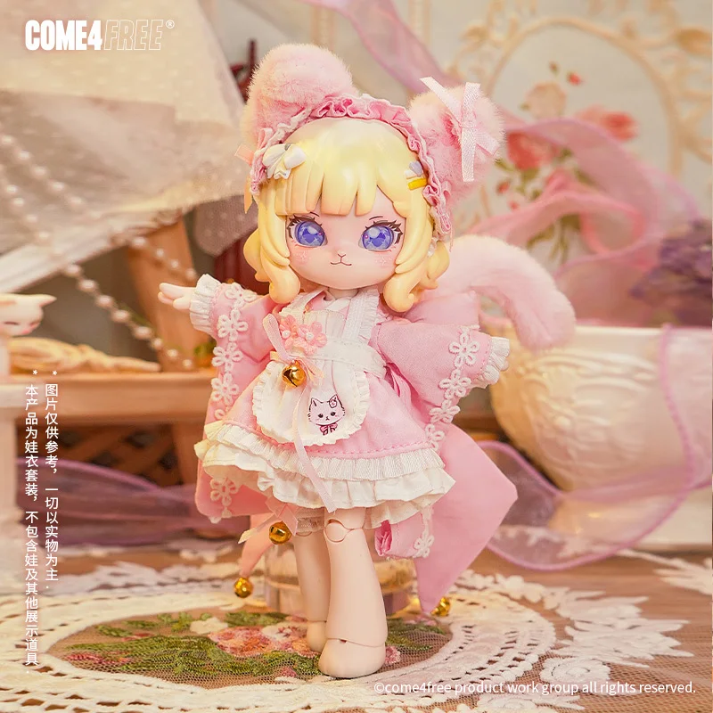 ชุดตุ๊กตาเค้กสตรอว์เบอร์รีทาร์ตและเค้กทาร์โอบล็อก คอลเลคชั่น Come4free Dessert Series สำหรับตุ๊กตา Ob11 BJD ของขวัญสำหรับเด็กผู้หญิง