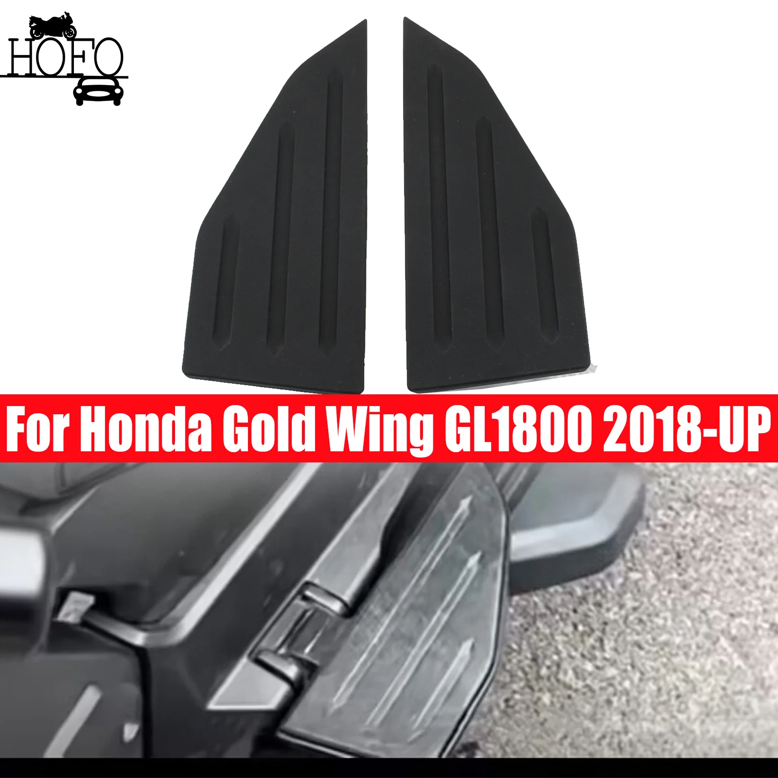 

Motorcycle Rear Passenger Foot Pedals Footrest Pad For HONDA Goldwing GL1800 2018-2024