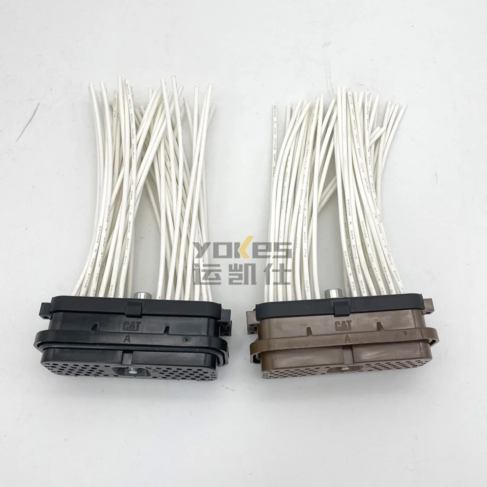 153-2620 153-2630 54 Pin Computer Board Controller Plug Connector E320C E320D Excavator Parts For CATERPILLAR