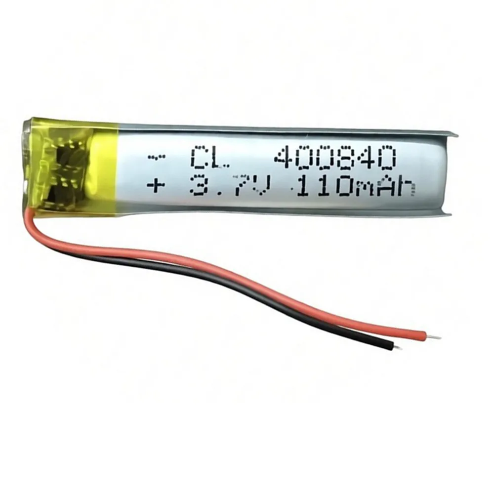 10PCS 3.7V 110mAh 400840 Lithium Polymer LiPo Rechargeable Battery For MP3 GPS Bluetooth Headphone Headset Smart Watch Speaker