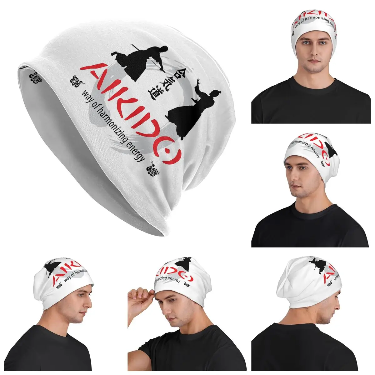 

Теплая вязаная шапка Aikido Practice, шапка в стиле хип-хоп, осенне-зимняя уличная шапка, шапки для взрослых унисекс