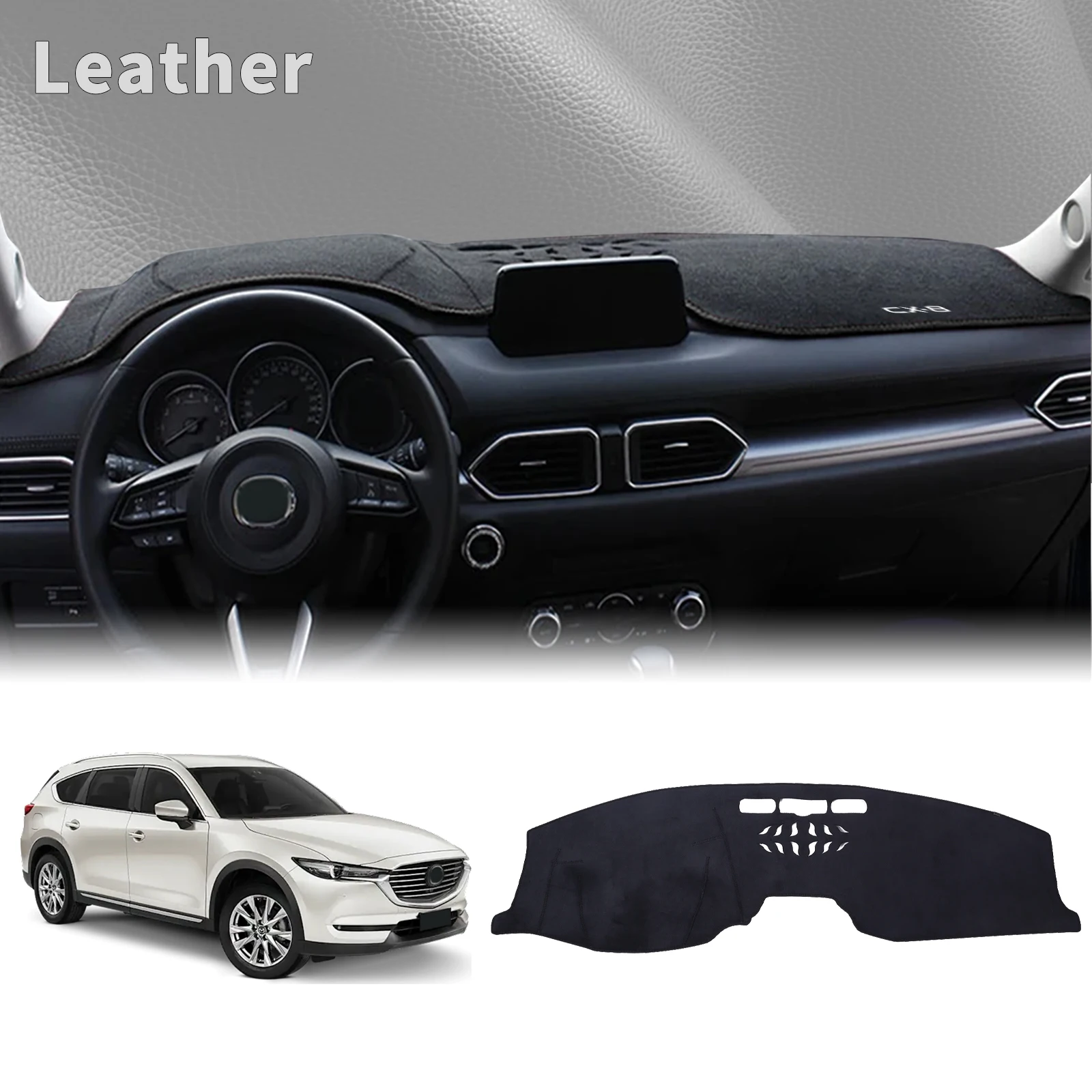 

fit for Mazda CX-8 CX8 2017 2018 2019 2020-2024 Car Dashmat Dashboard Cover Pad DashMat Sunshade Protective Carpet Accessories