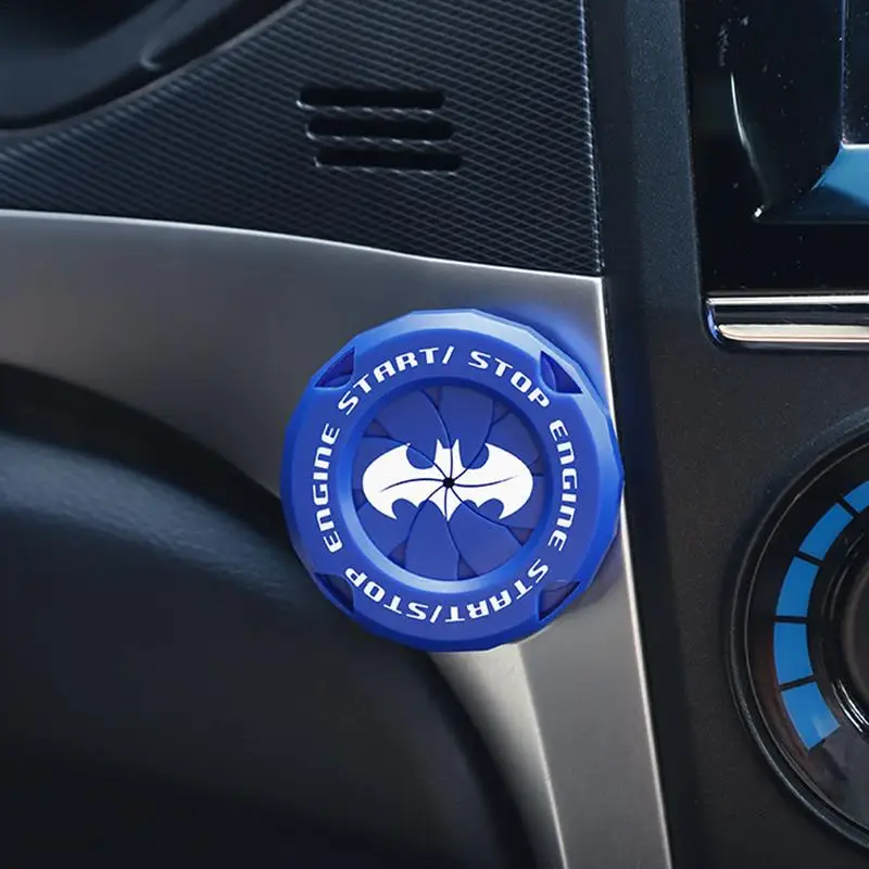 Push Start Button Cover Bat Design Start Stop Button Cover Protective Push Button Cover Universal Push Start Cover for Most Cars - Image 3
