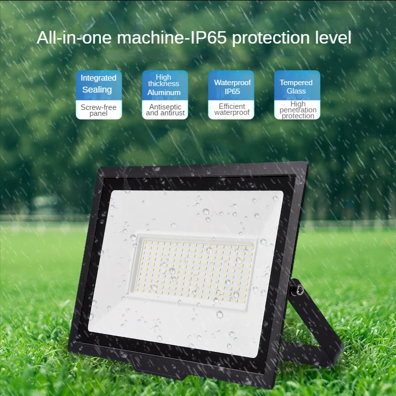 LED lighting black shell AC220V IP67 waterproof outdoor courtyard street light spotlight Christmas stage projection light.