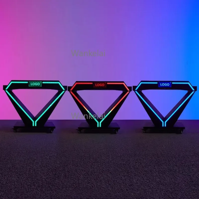 Customized VIP Logo Dj Table Booth Stand Light-emitting Table Player Movable DJ Table For Party Ktv Bouncy Bar Nightclub - Image 3