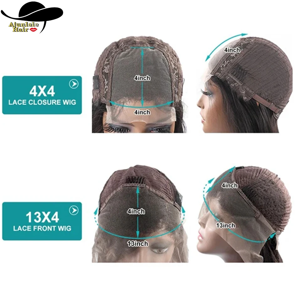 شعر ماليزي قصير بوب شعر مستعار عذراء الشعر 13x4 الدانتيل الباروكة الأمامية شفافة HD العظام مستقيم 4x4 الدانتيل إغلاق شعر مستعار للنساء السود