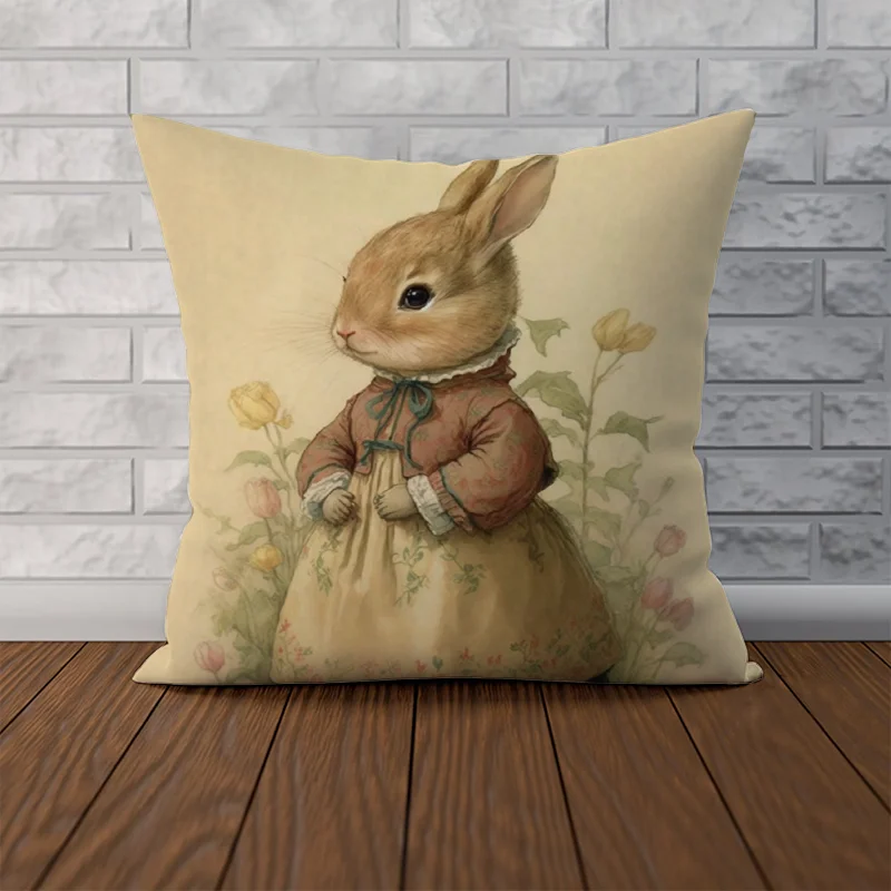 Decorative Cushion Covers Peter Rabbit Cushion Cover 40x40 Pillowcase Decor 40x40 Couple Pillow Pillowcases for Pillows 45x45