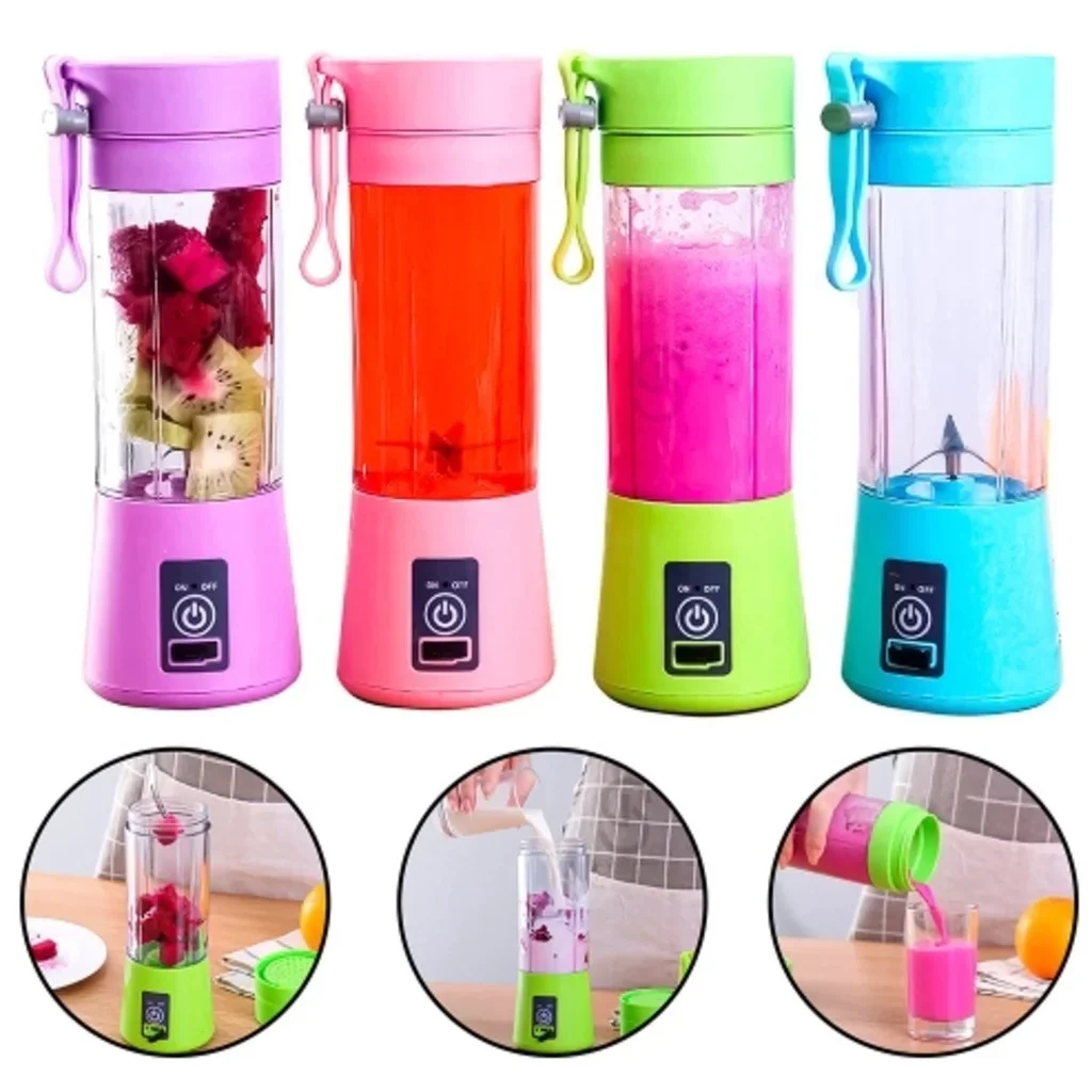 Portable Mini Blender for Shakes and Smoothies Rechargeable USB 380ML Traveling Fruit Juicer Cup Hand Fruit Blender Juicing Cup