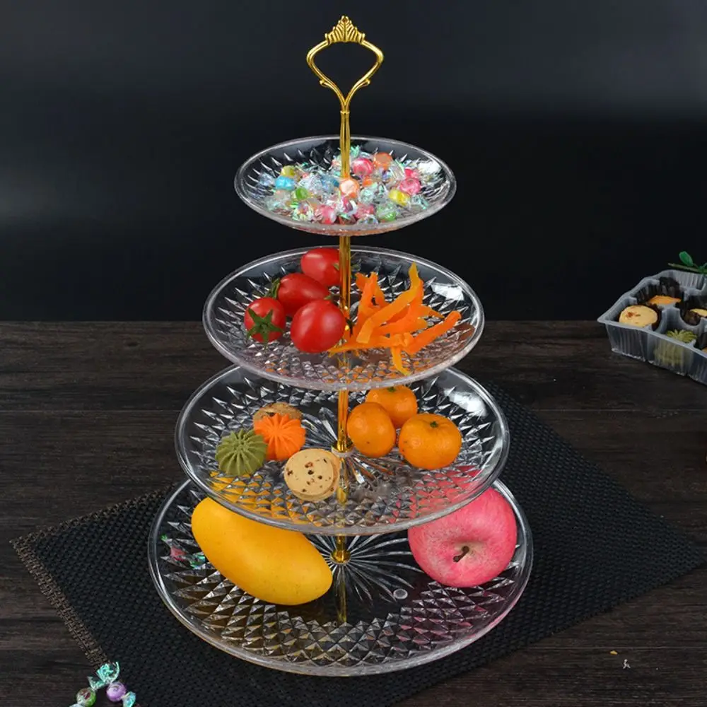 Afternoon Tea Display Food Save Space Kitchen Supplies Baking Cakes Fruit Plate Food Sampling Tray Dessert Plate Tray Stand