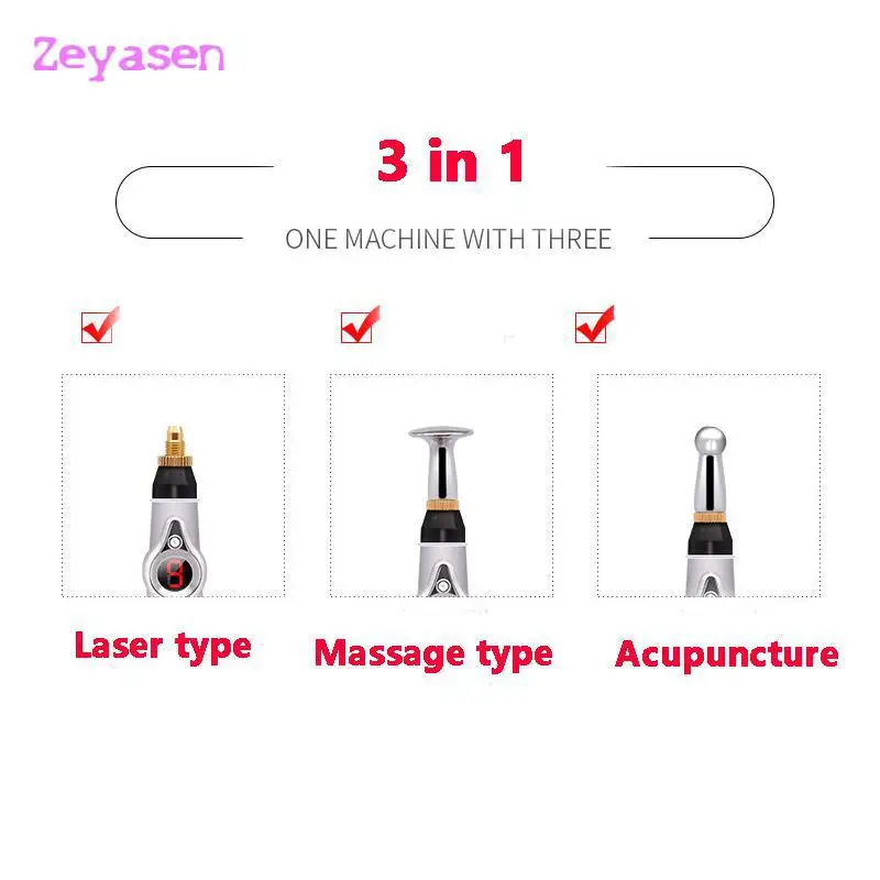 

Meridian massage Electric Massage Pen acupuncture Electric meridians Laser Acupuncture machine Household Exp Date Latest