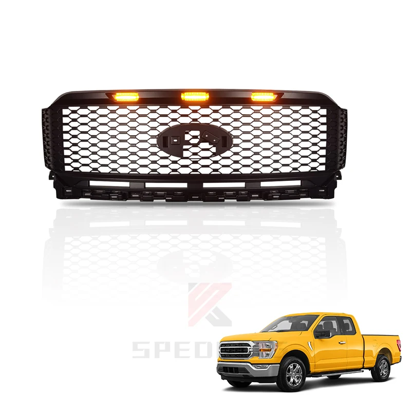 

Spedking 2021 Accessories Grill With LED Light For 2021 Ford f150 Grille