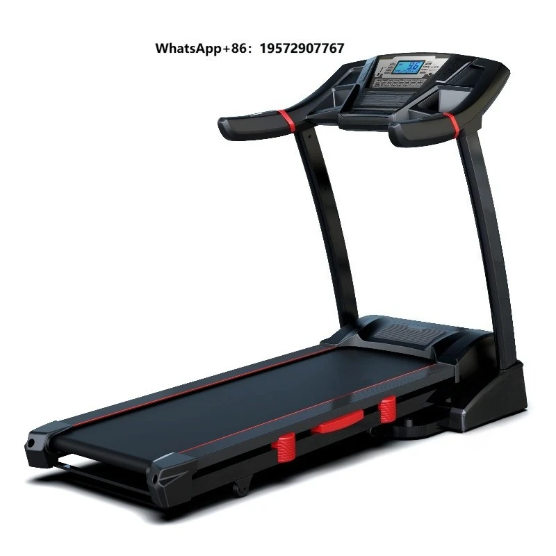 High Motor Home Shock Absorbing Electric Treadmill with Heart Rate Function Adjustable Slope Running Machine Can Customized