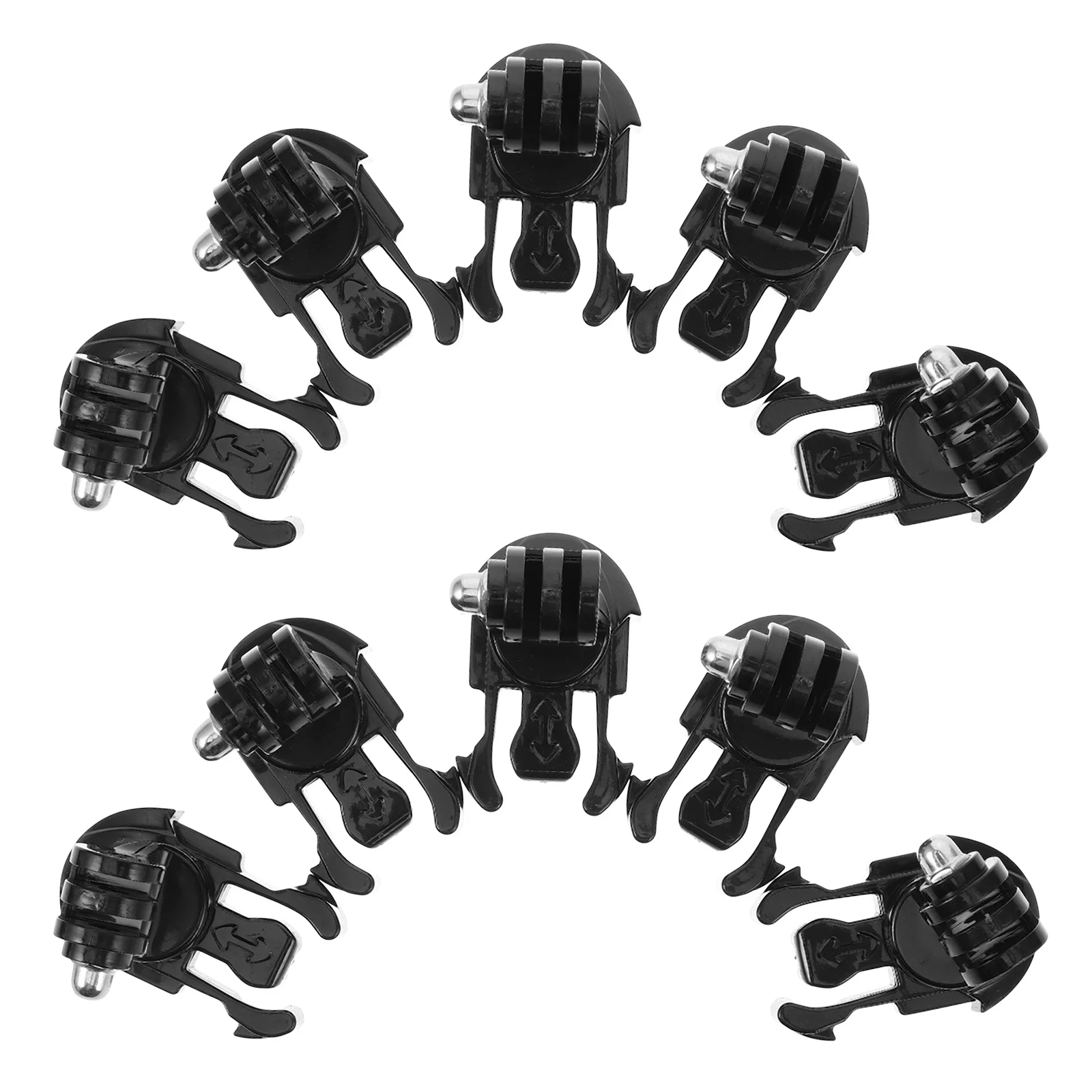 

10Pcs Action Camera Vertical Mount Adapter Long Thumb Screws Buckle Secure Dual Phone Clamp Camera Accessories