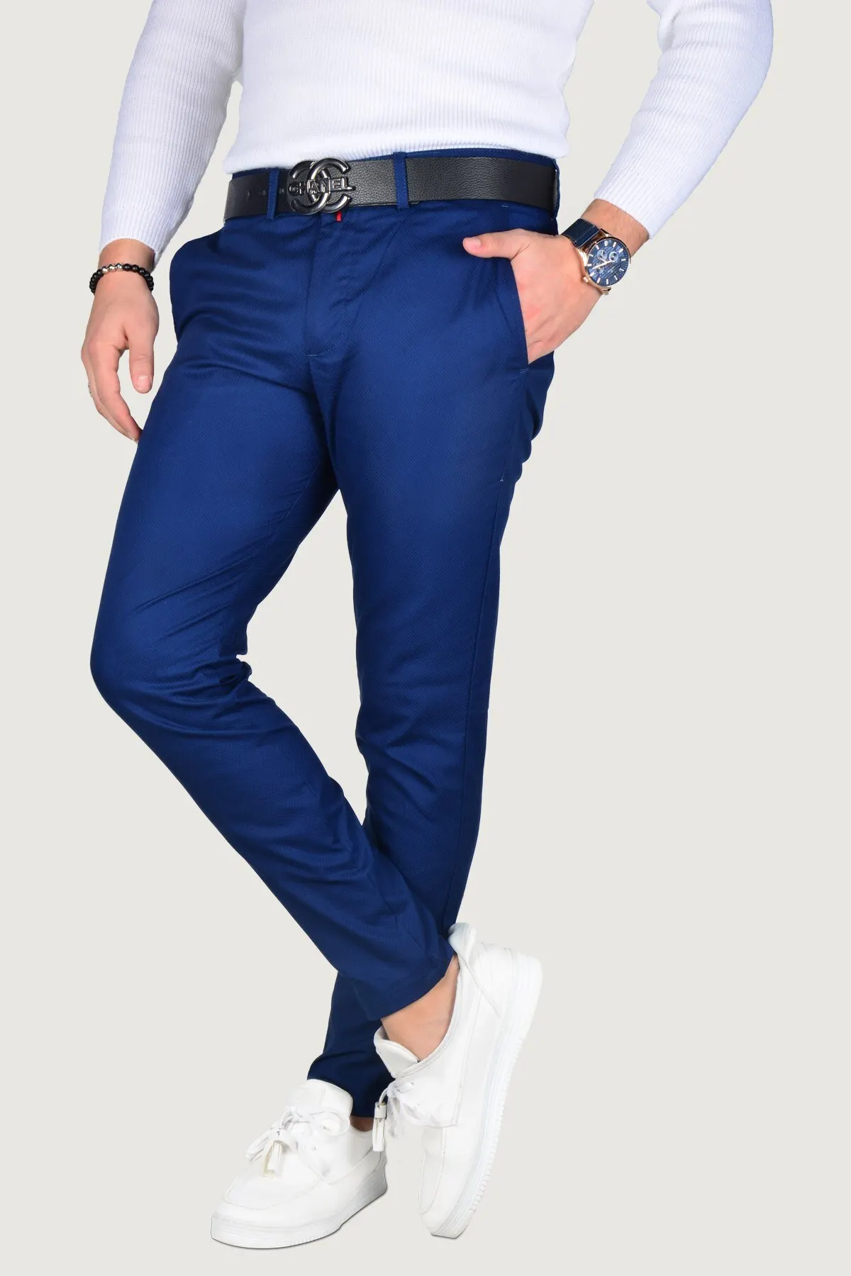 Men's Clothing Overalls Pants Trousers Slim Fit Linen For Office & Work Flexible Comfortable Tight-Fitting Stylish Smart Casual