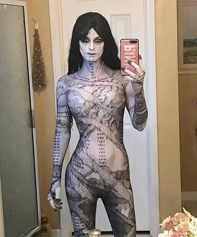 Vrouwelijke Volwassenen/Kinderen Halloween De Mummie Prinses Ahmanet Cosplay Kostuum Vrouwen Meisjes Pak Zentai Superheld Meisje Bodysuit