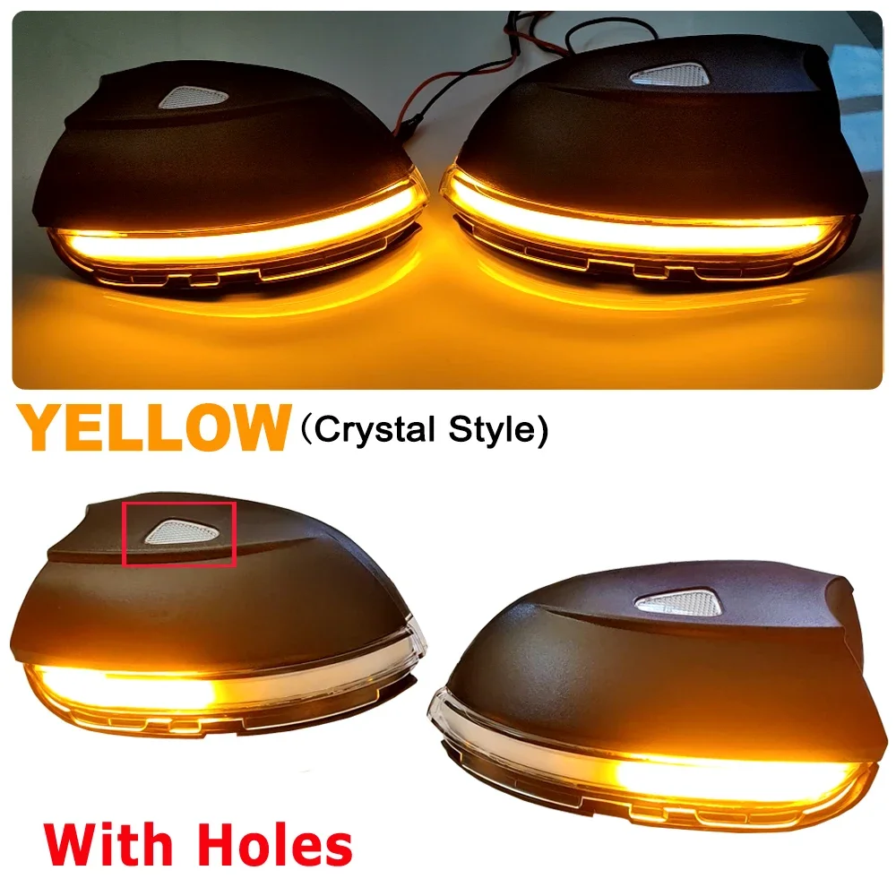 Dynamic Turn Signal LED Side Wing Rearview Mirror Indicator Blinker Repeater Light Lamp For VW GOLF 6 MK6 GTI R32 08-14 Touran view 4