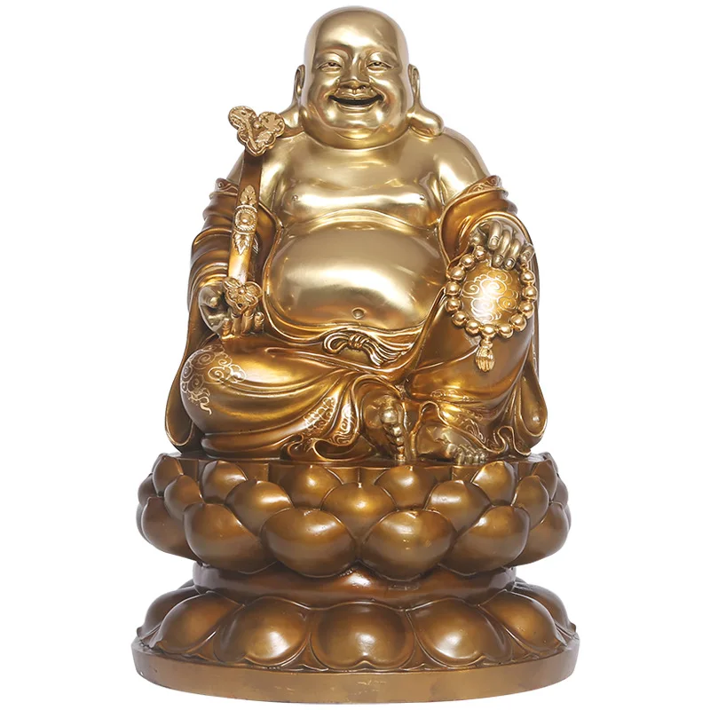 

Brass Maitreya Buddha Statue Big Belly Smile Buddha Statue Home Decoration Gifts Opening or Craft Decoration